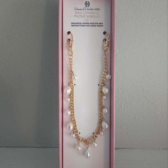NWT House Of Harlow 1960 Phone Wristlet Chain - Picture 3 of 4